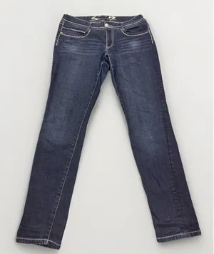 Vintage Seven For All Mankind Skinny Jeans Women's 10 Blue Denim Y2K EUC thumbnail 1