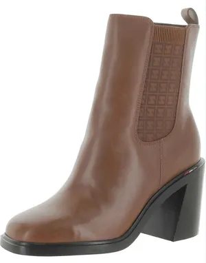 Franco Sarto Boots Leather Heel 3.75” A Paula Brown Size 10M NWOT thumbnail 1