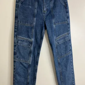 AGOLDE Women's Size 23 High Rise Tapered Utility Jeans Blue Denim Straight Leg thumbnail 8