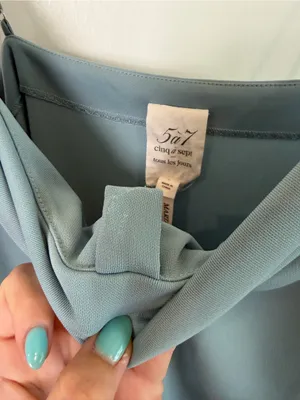 Cinq a Sept Jersey Marta Cami. Size: Large. Color: Ocean Dew. thumbnail 10