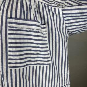 We the Free People One‎ Of the Boys Striped Tunic Top Shirt Size M Button Cotton thumbnail 4