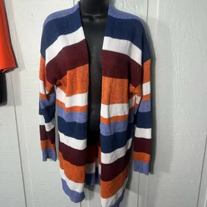 Ecowish Women’s Multicolored Cardigan Sweater Size XL EUC thumbnail 2