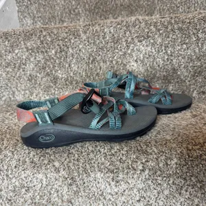 Chacos Woman's Z Cloud X Teal/Peach‎ Size 7 thumbnail 2