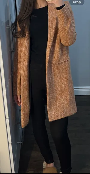 Zara Herringbone Coat Women’s thumbnail 1