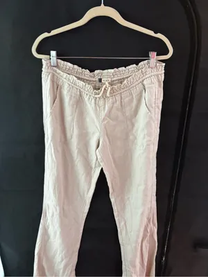 ROXY NWT Linen Blend Oceanside Pant thumbnail 3