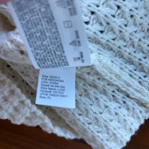 Nine West Vintage America Cream Waffle Knit Cowl Neck‎ Sweater Petite Large thumbnail 11