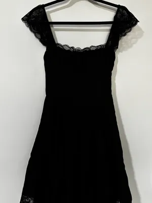 House of CB Kaia Black A-Line Mini Dress Size XS thumbnail 2