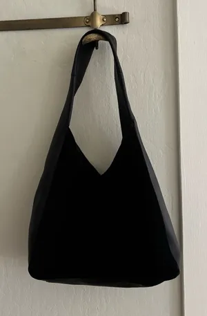 Apatchy London the Henry black leather and suede hobo bag thumbnail 1