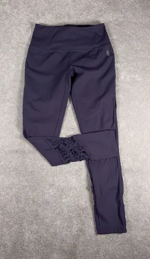 FP Movement Leggings Womens S Small Purple Cut Out Leg Active Gym Free‎ People thumbnail 1
