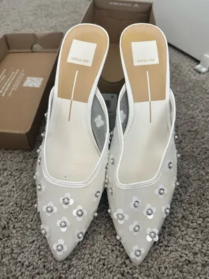 Dolce Vita White Kitten Heels thumbnail 2