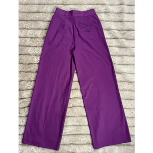 Nobody's Child Purple Womens Trousers Pants Sz 4 Wide Leg High Rise thumbnail 4