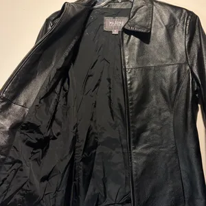 Wilson's Leather- Women's 100% Leather Jacket Full Zip Lined Slit Pockets Size M thumbnail 6
