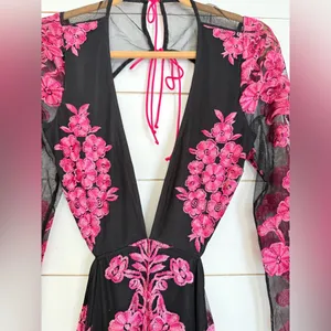 For Love and Lemons Temecula Cut Out Embroidered Lace Maxi Dress thumbnail 8