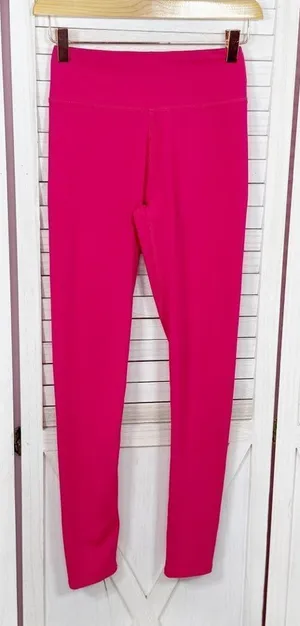 Aerie Mid Rise Ankle Length Leggings Bright Berry Pink XS‎ thumbnail 1