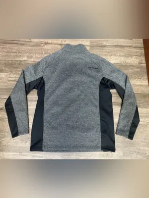 Spyder Women’s XL Gray Black Quarter Zip Pullover Sweater Athletic Top thumbnail 3