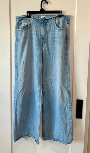 Citizens of Humanity Paloma Baggy Wide Leg Jeans 32 Light Wash thumbnail 1