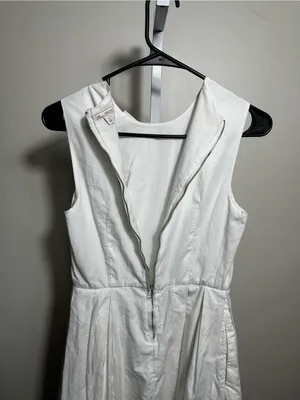 X23. GAP White Sleeveless Mini Dress with Eyelet Detail thumbnail 5