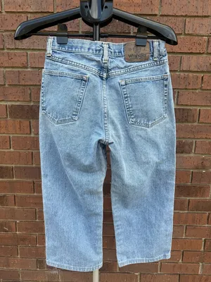 Vintage 90s Wrangler Authentic Jeans Waist Size 29 Mom Altered to Cropped Length thumbnail 2