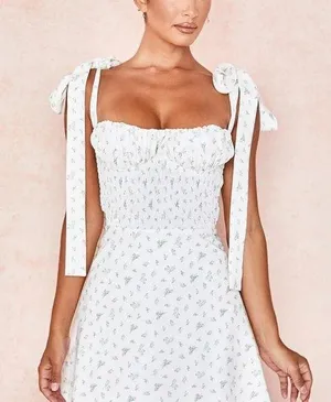 House Of CB Gianna mini white floral sundress thumbnail 3