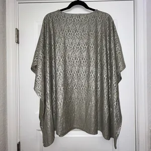 Chico’s Travelers Slit Sleeve Kimono Poncho Top Chicos Size L/XL thumbnail 9