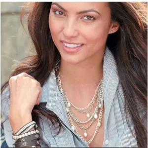 Stella and Dot Avery multi strand pearl necklace thumbnail 1
