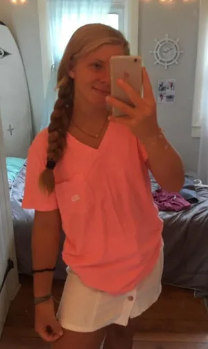 Victoria's Secret Vintage Pink Campus Tee thumbnail 1