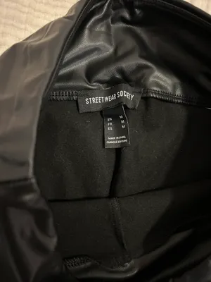 Streetwear Society Leather Leggings thumbnail 3