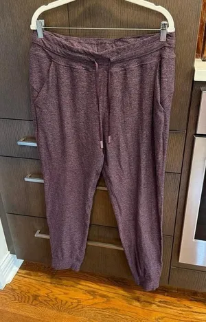 lululemon athletica Warm Down joggers feature a heathered purple‎ 12 thumbnail 1