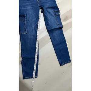 Juicy Couture NWT Size 27 Denim Utility Cargo Pull On Elastic Waist Jeans Pants thumbnail 9