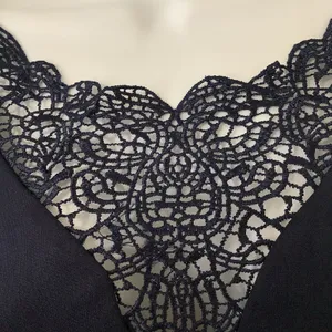 City Studio Navy Lace Detail‎ Going Out Date Night Formal Stretch Dress Small thumbnail 4