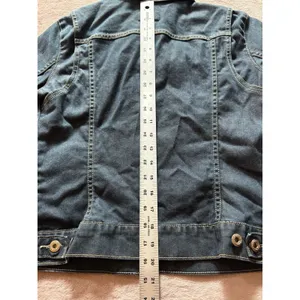 Vintage Y2K Levi's Dark Wash Denim Jacket‎ Junior Size Medium thumbnail 8