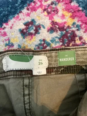 Anthropologie the wanderer Women’s Camo Utility Jeans with Multicolor Side Trim thumbnail 12