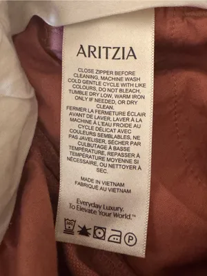 Aritzia The Effortless Short Linen Blend Coral High Rise Size 4 thumbnail 5