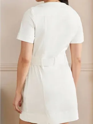 Boden Short-Sleeve Button-Front Tie-Waist Dress thumbnail 2