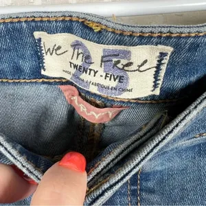 Free People We‎ The Free Big Flare High Rise Curvy Boho Jeans thumbnail 2