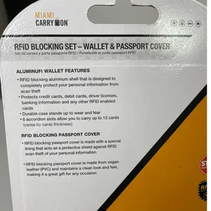 Miami Carry On RFID Blocking Set Wallet & Passport Holder Cover NEW thumbnail 6