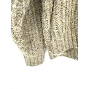 Offline by Aerie Womens XL Tan Marl Chunky Knit Hooded Sweater Multi Color Fleck thumbnail 3