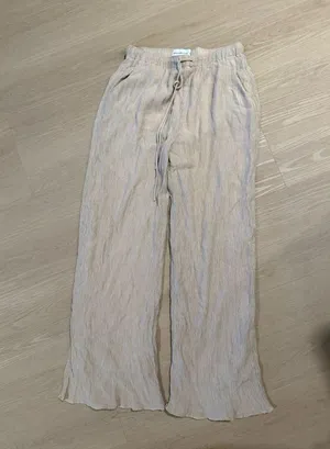 Abercrombie & Fitch Beige Textured Pants thumbnail 1