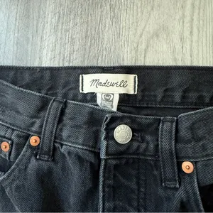 Madewell Low Slung Straight Jeans Black Button Fly 23 Waist thumbnail 3