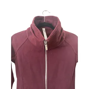 LULULEMON Radiant‎ Zippered Jacket II Maroon Sz 4 thumbnail 4