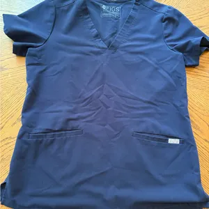 Figs Deep Blue V-Neck Scrub Top thumbnail 2