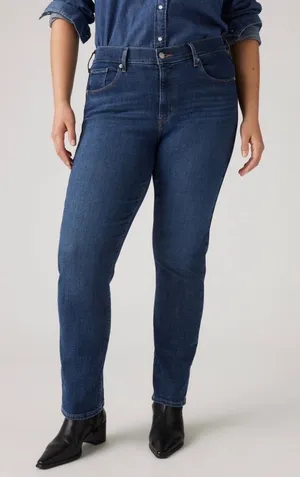 Levi's 505 Classic Straight Mid‎ Rise Jeans Blue Women's Sz 10 W30 L28 thumbnail 1