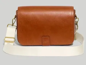 Madewell Transport Flap Shoulder crossbody‎ Bag in English saddle brown thumbnail 1