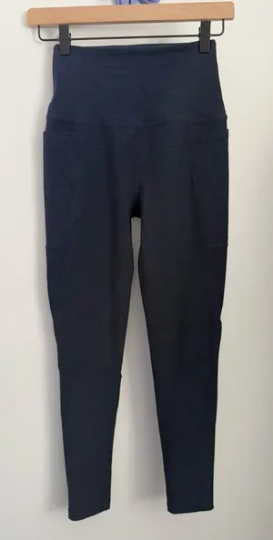 Beyond Yoga Small Spacedye Out Of Pocket High Waist Leggings Navy thumbnail 1