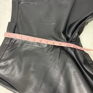 Princess Polly Zyaire Mid Rise Faux Leather Pants Black Size 4‎ thumbnail 10