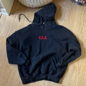 I.AM.GIA Black Hoodie with Drawstring Detail thumbnail 1