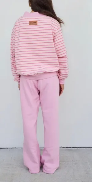 Parke it’s a girl pink stripe mockneck thumbnail 1