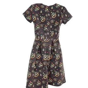 Matilda Jane Floral Fit & Flare Dress XS Brown Retro Print thumbnail 2