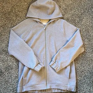 Lululemon Pave New Ways Full-Zip in Glacier Grey / White Size Large thumbnail 1