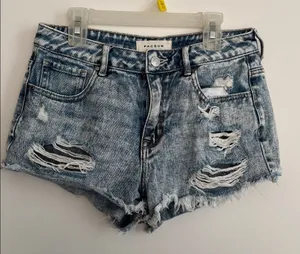 PacSun Distressed Jean Shorts Size 26 thumbnail 1